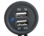 Ładowarka Samochodowa, Gniado 2 x USB 3,1A 12V 24V