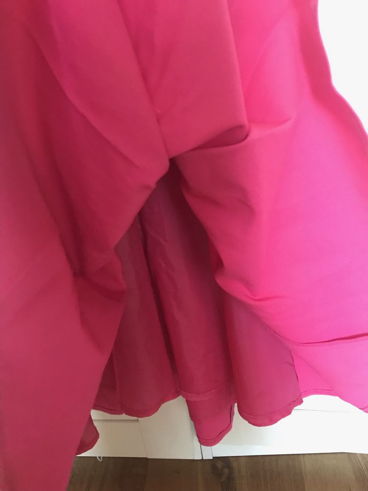 Różowa sukienka na podszewce Mohito