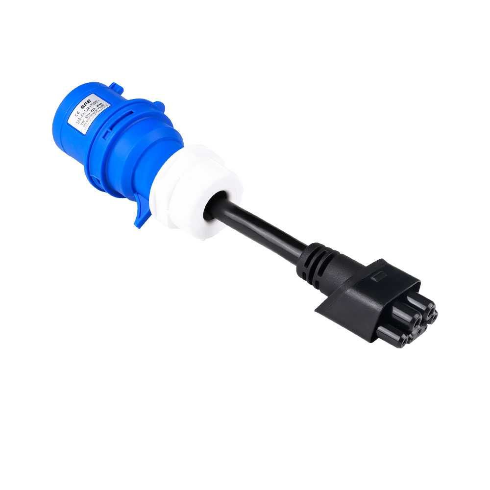 Adaptador p/ Carregador Tesla 32A Tomada Azul NOVO