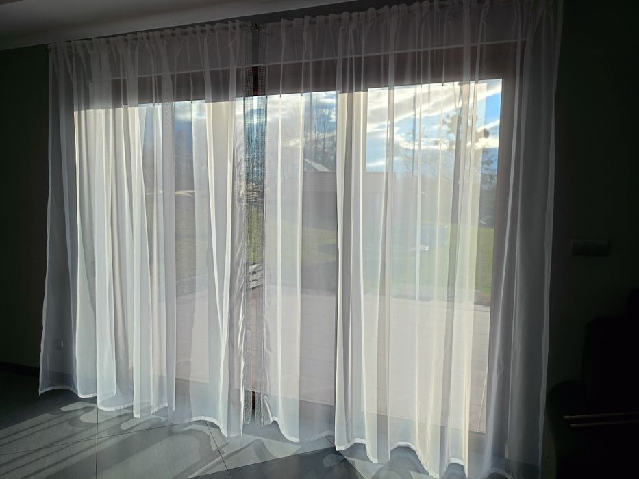 Firana woal na taśmie marszczącej 6 m