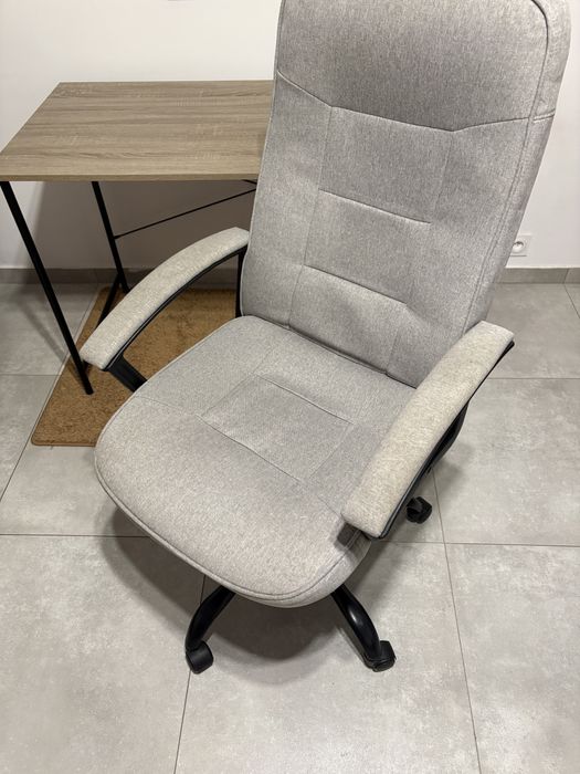 SKODSBORG Krzesło biurowe SKODSBORG szary tkanina
