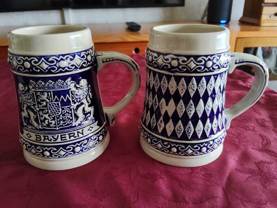 Canecas azuis Alemãs