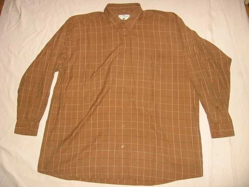 koszula długi rękaw kratka duża 45/46 klata 146cm 2XL XXL 3XL XXXL