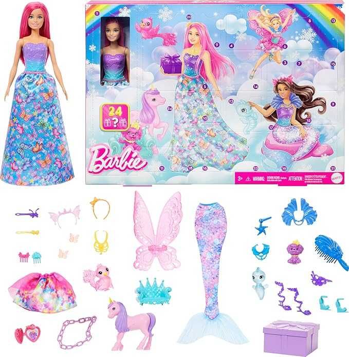 Адвент календарь Barbie Advent Calendar with Doll