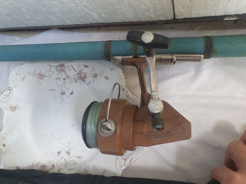 Stary kołowrotek wędkarski PRL Germina rilek rex