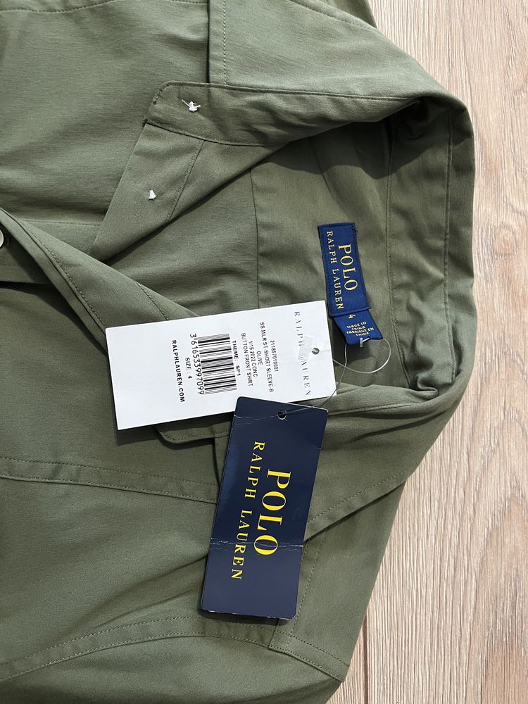 Koszula khaki Polo Ralph Lauren S 36 nowa oryginalna