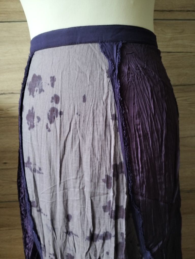 Patchworkowa spódnica - vintage; River Island; rozmiar XXL