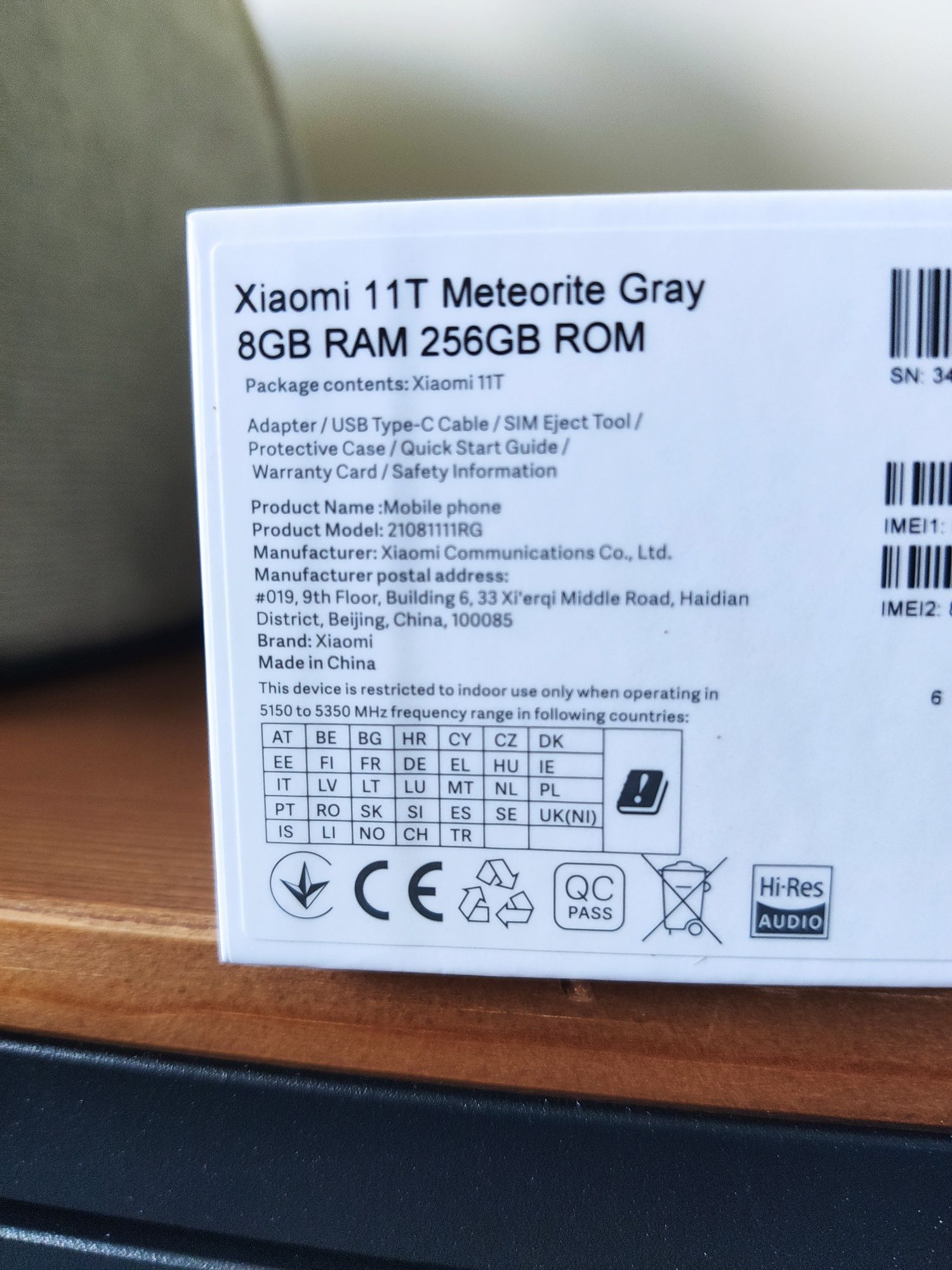 Xiaomi 11T Meteorite Gray 8/256 в идеальном состоянии