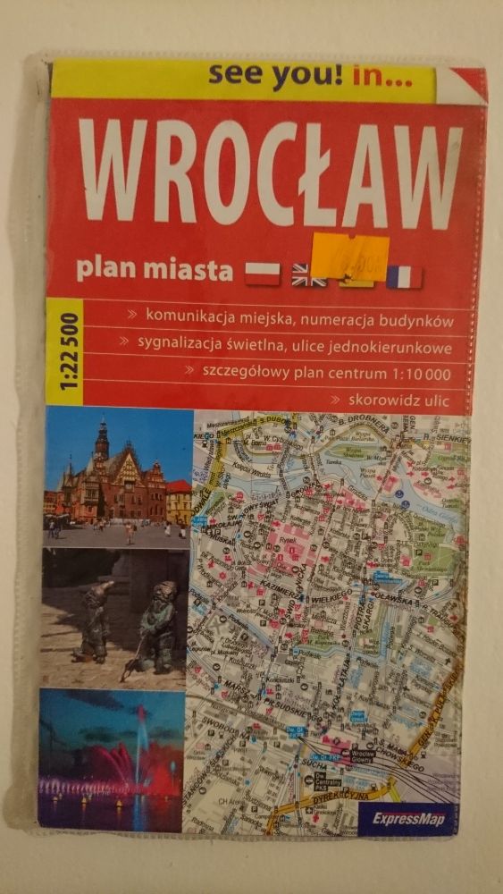 Wrocław plan miasta 1:22 500