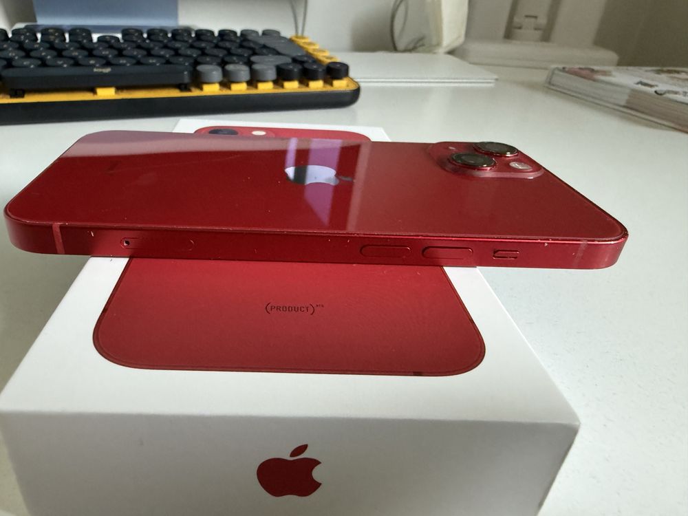 iPhone 13 128gb Red Idealny Bateria 100%