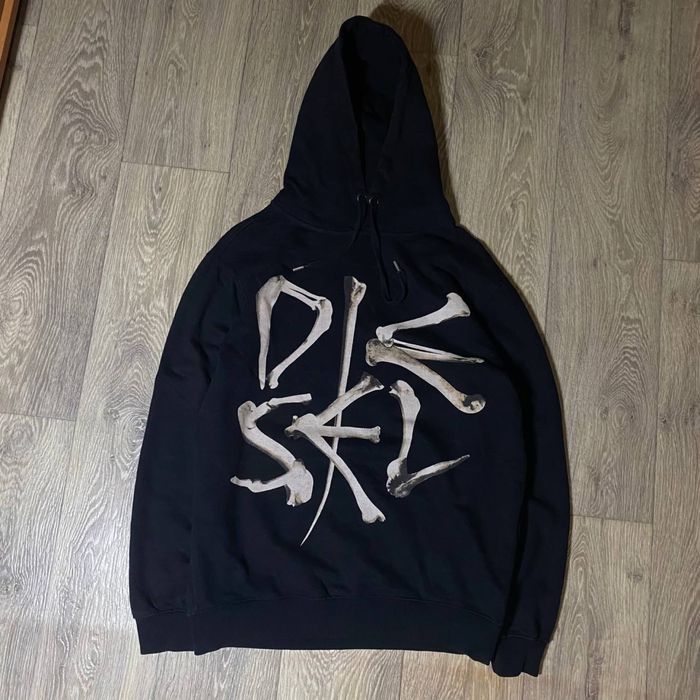Diesel skull skeleton big logo hoodie кофта
