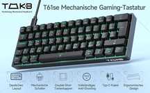 TMKB T61SE-D Mechaniczna klawiatura gamingowa Red Switch czarna