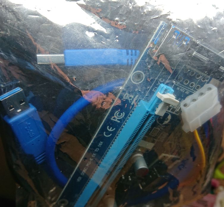 Karta rozszerzeń RISER PCIe USB 3.0 1x to 16x ver 006C- NOWY