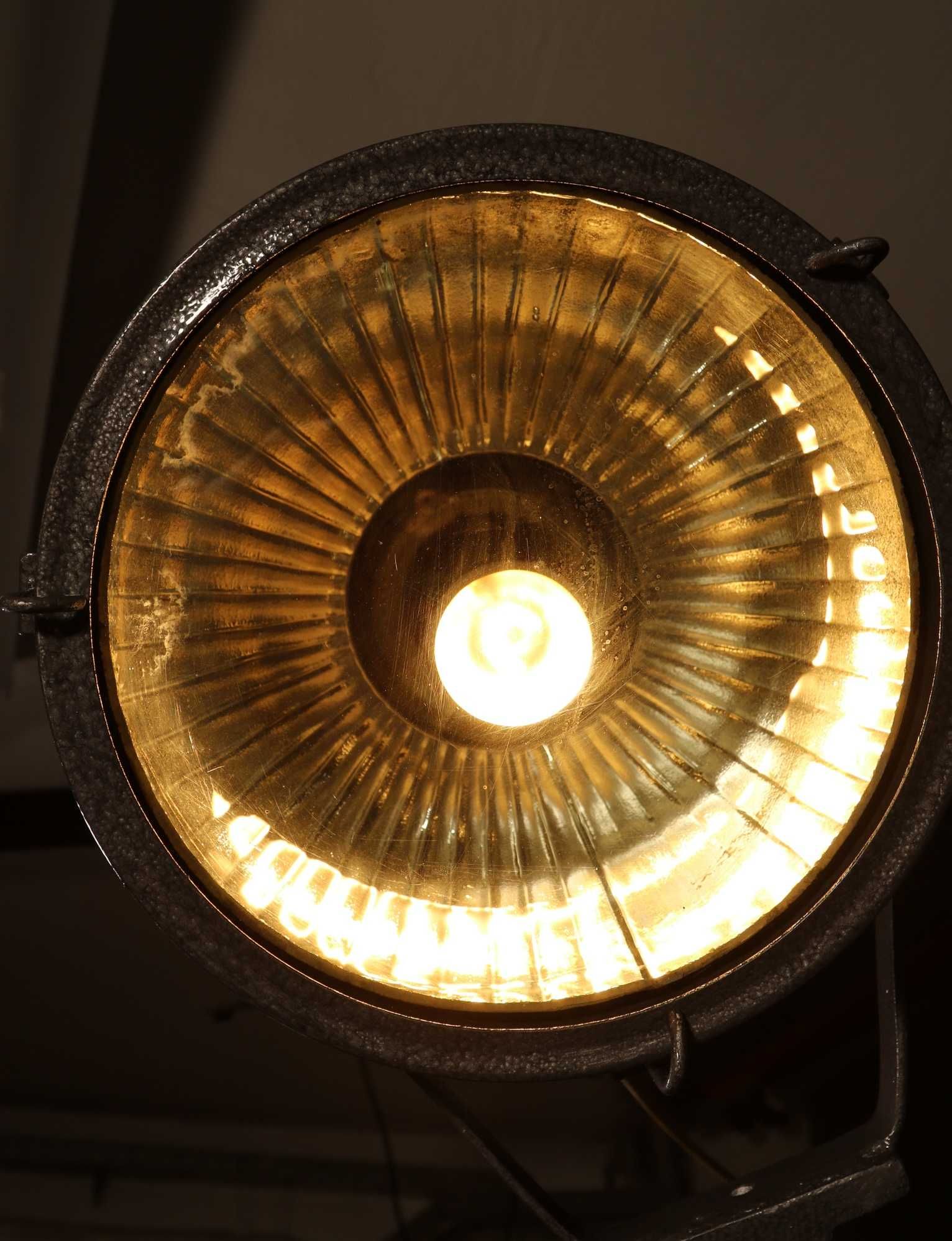 Lampa industrialna, reflektor wojskowy, steampunk, loft