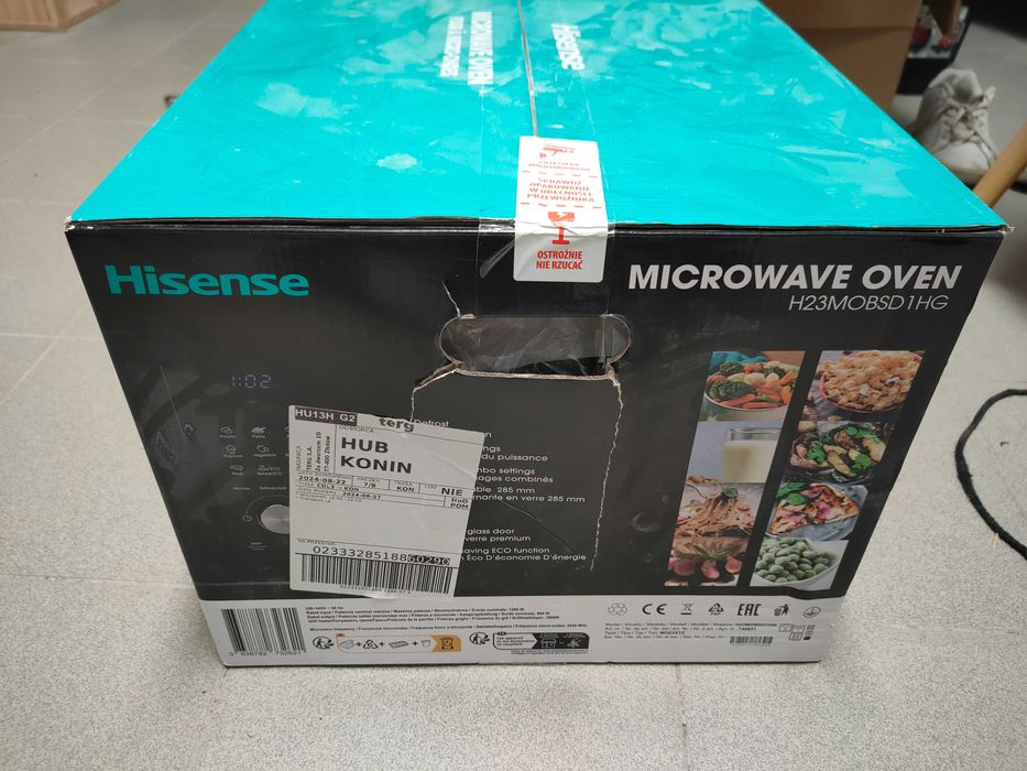 Nowa kuchenka mikrofalowa HISENSE H23MOBSD1HG 800W - okazja !