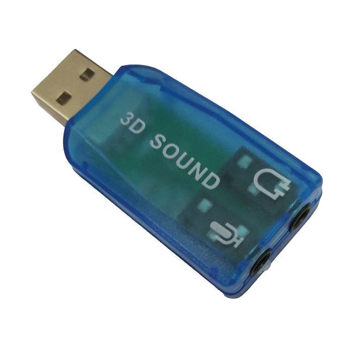 Adaptador Audio USB / 2x 3,5 Fêmea