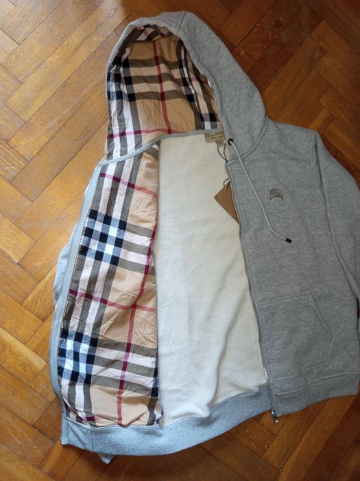 bluza burberry szara