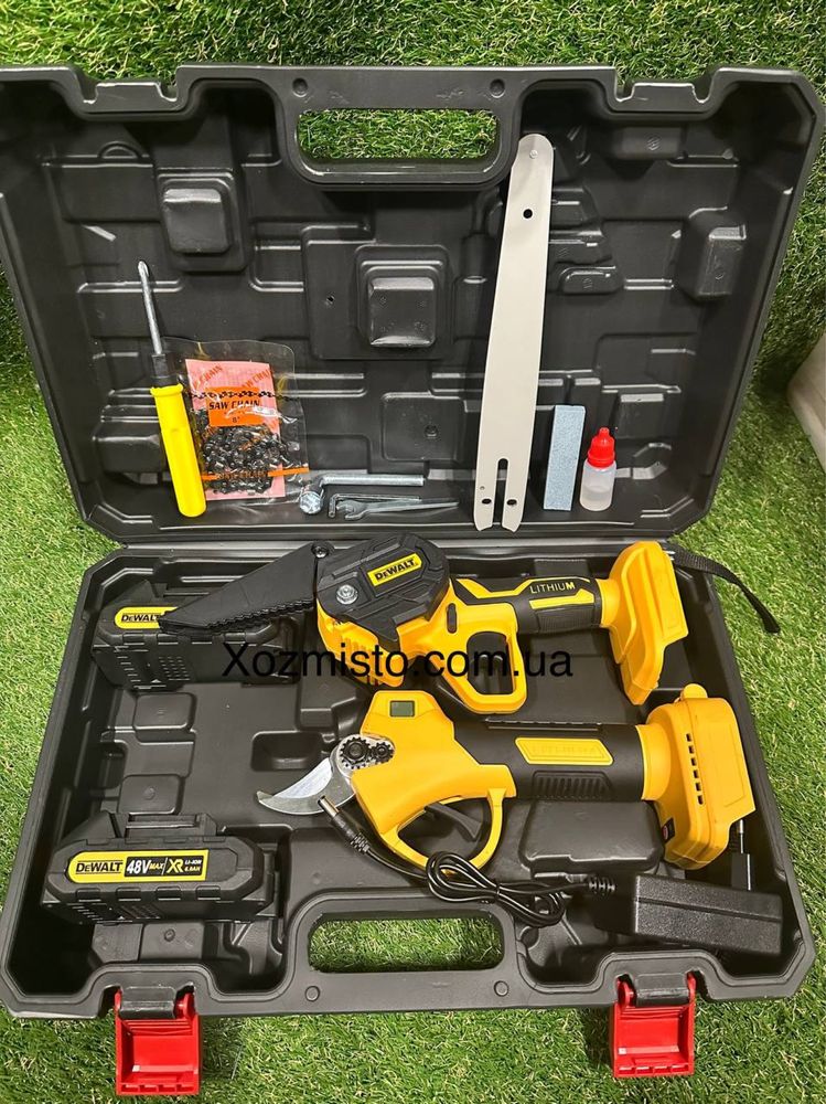 Набір 2в1 АКБ DeWalt 48V (Секатор DCMPP540P1 + пила DCM190HN