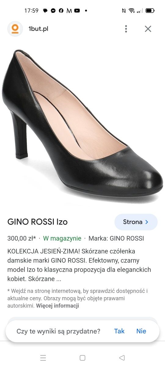 Czółenka szpilki Gino Rossi 38