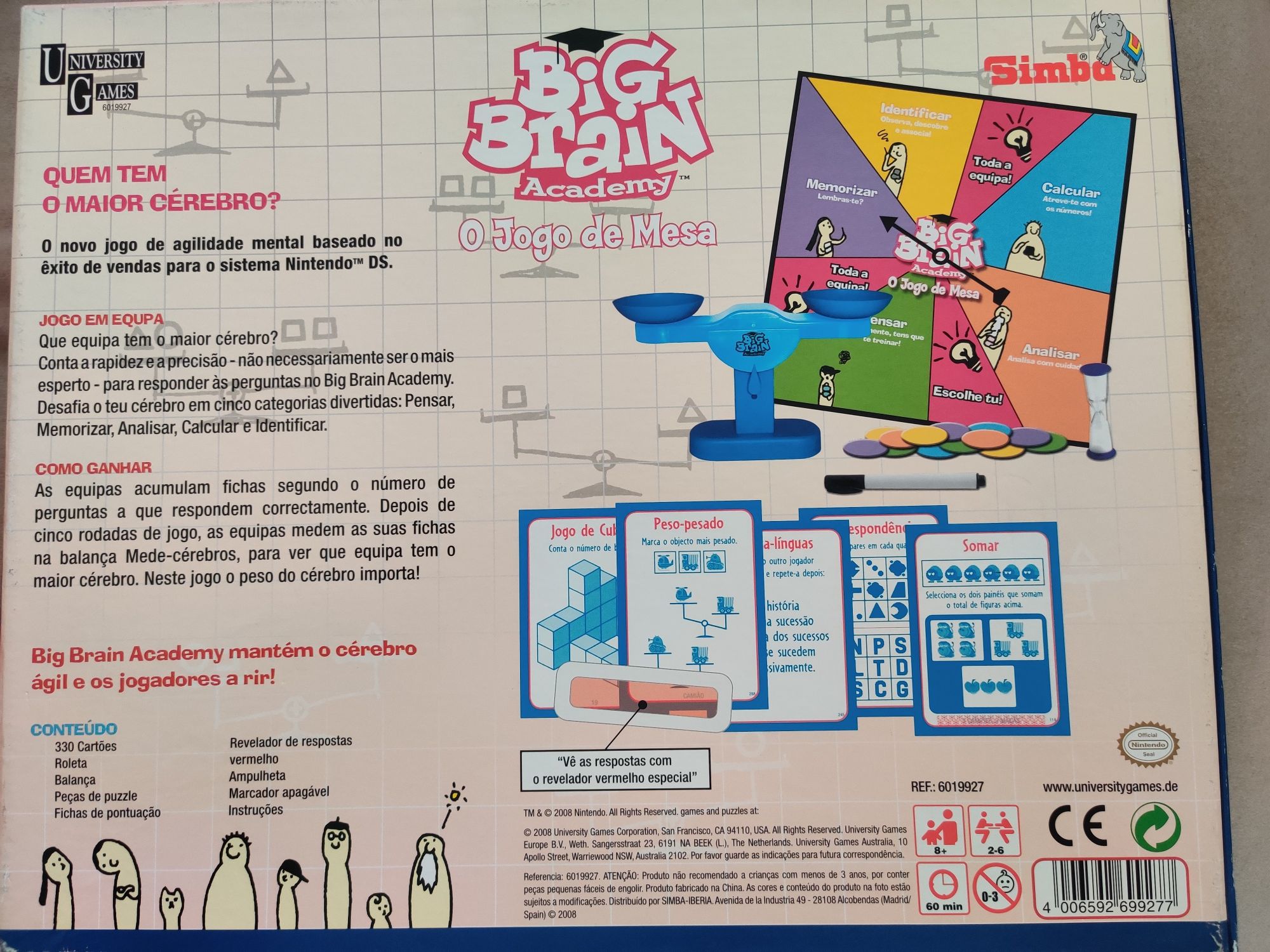 Jogo de mesa "Big Brain academy"