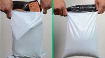 5pcs Sacos Envelopes Brancos Resistentes ao transporte