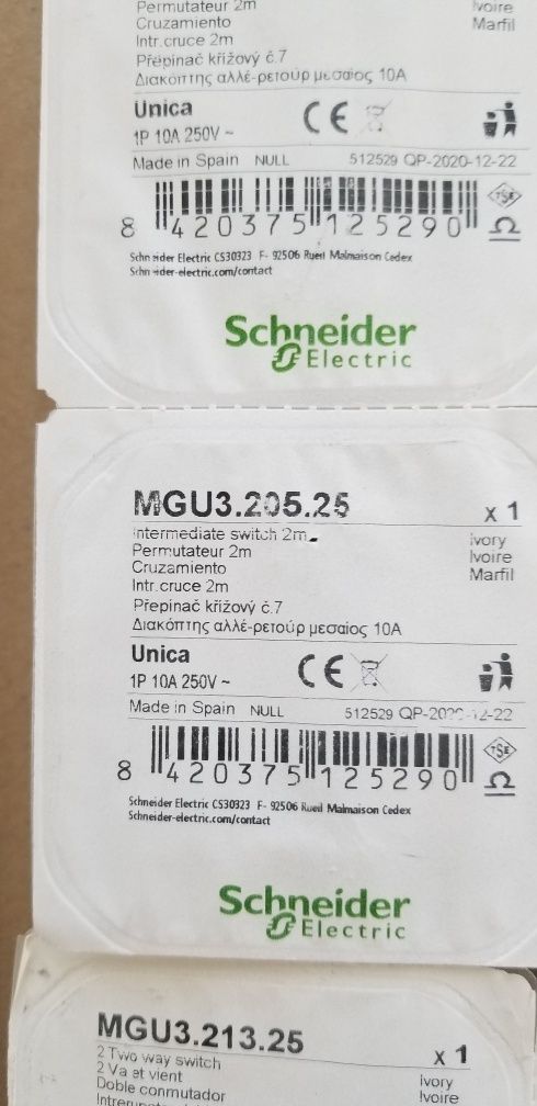 Перемикачі Schneider Electric Unica