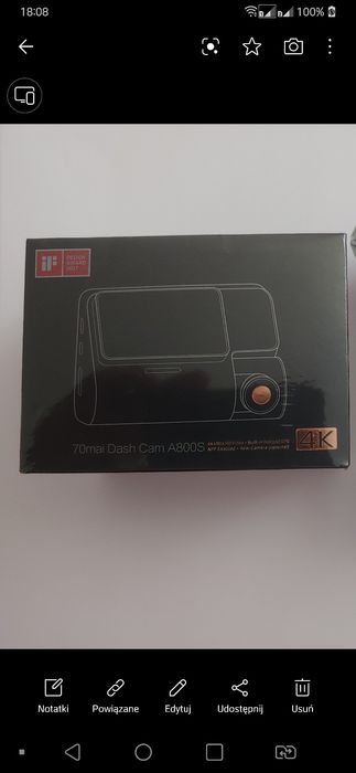 Wideorejestrator A800S z GPS i ADAS