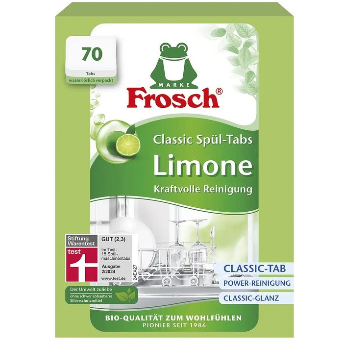 Frosch 70шт таблетки для посудомийки фрош
