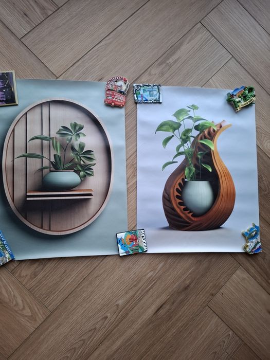 Obrazki, tryptyk, A4, nowe, na płótnie