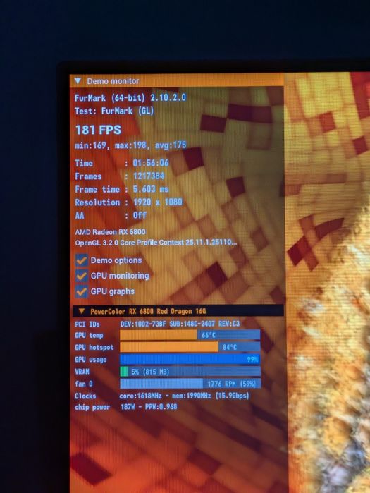 Komputer gamingowy R7 5800X, RX 6800 16Gb, 32Gb 3600, 1Tb SSD, B550