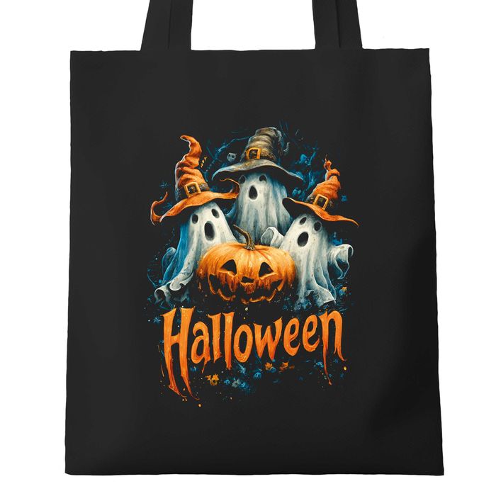 modna torba bawełniana na zakupy, torba na zakupy prezenty halloween