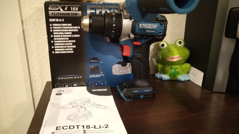 Wkrętarka udarowa Erbauer ECDT 18-Li-2. 120Nm.