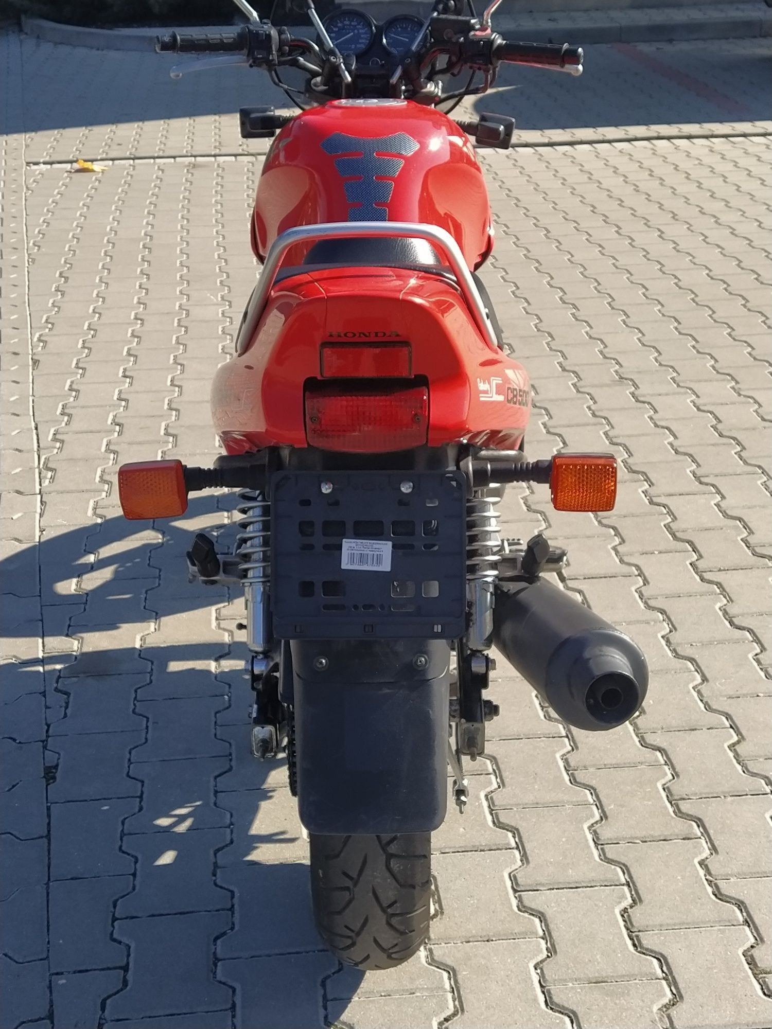 Honda CB 500 czerwona