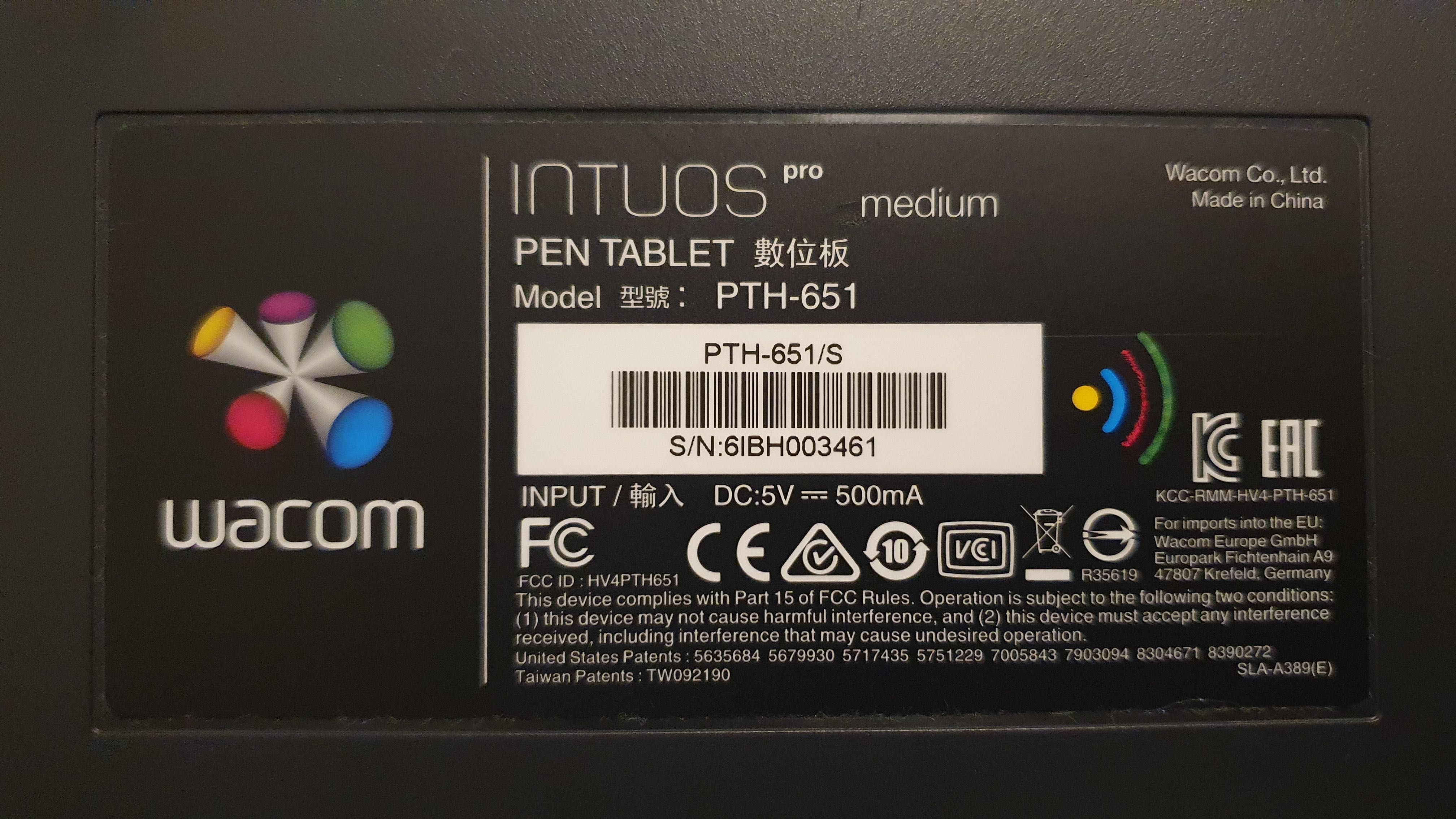 Tablet Graficzny Wacom Intuos Pro M PTH651/S