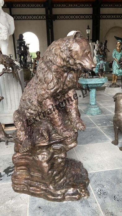 Niedźwiedź, niedźwiadek, miś H150cm rzeźba z brązu