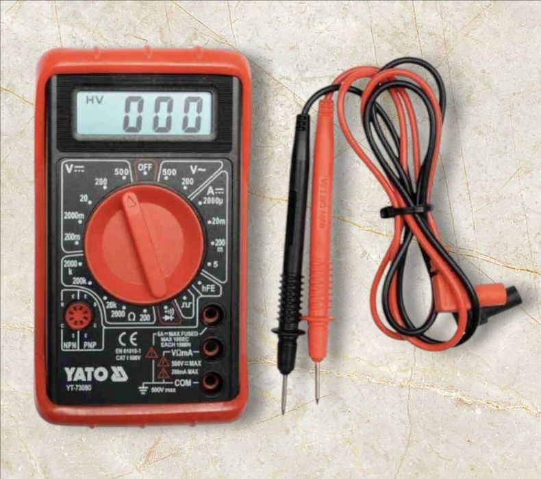 Multimetr Cyfrowy Miernik Uniwersalny Wyświetlacz LCD YATO