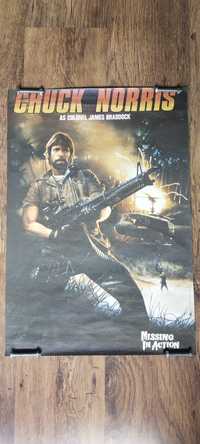 Plakat filmowy ZAGINIONY W AKCJI grafika Chuck Norris