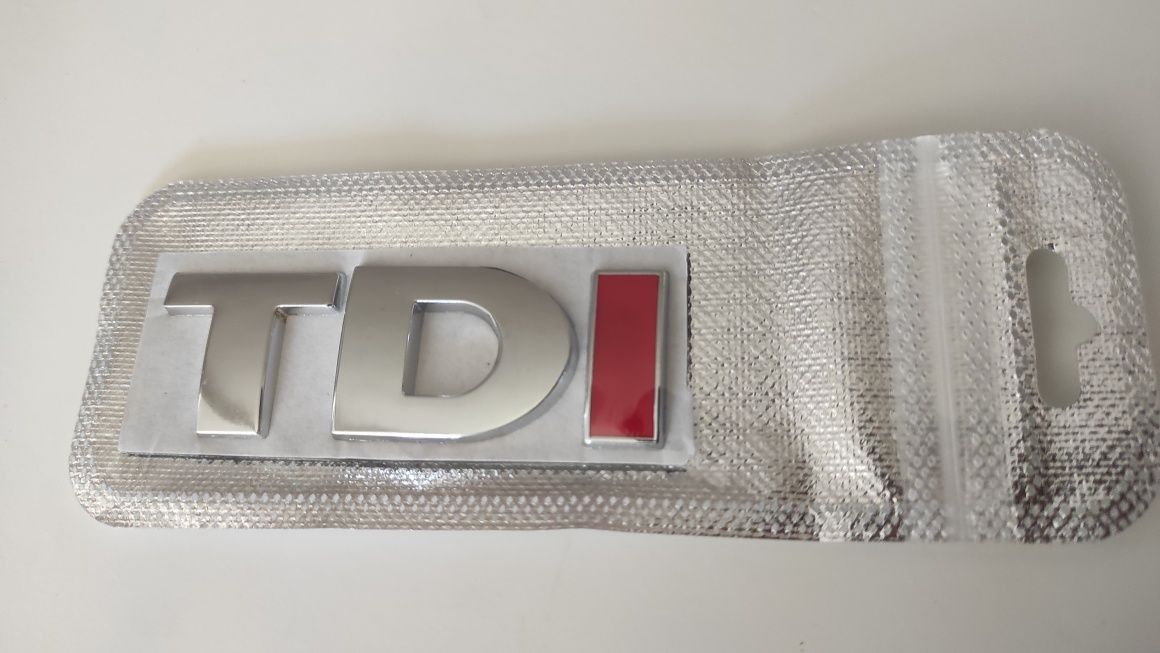 Emblema TDI / Símbolo TDI - Novo - VW Volkswagen AUDI
