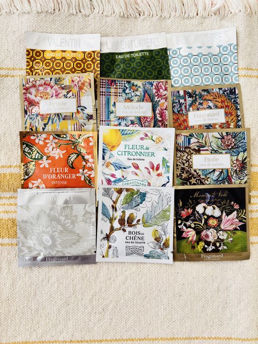 Fragonard Zestaw 12 saszetek-serwetki zapachowych wody toaletowe