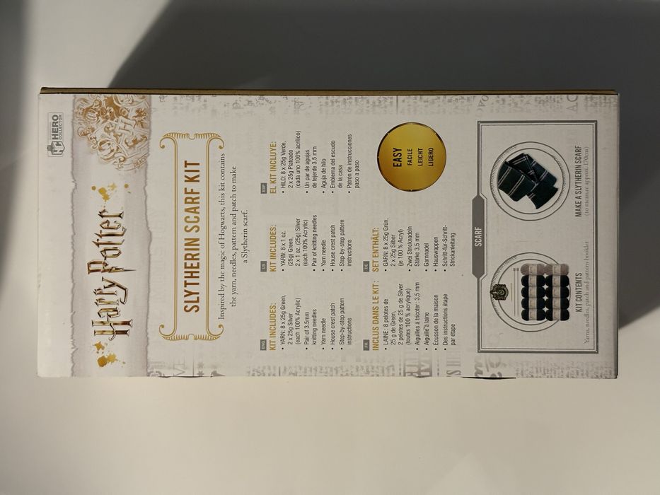 Kit cachecol de Malha Harry Potter Slytherin