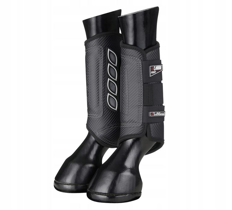 LeMieux Carbon Air XC Hind – Buty Tylne dla Koni, Czarne, Średnie