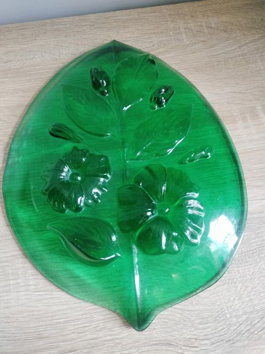 Patera z grubego szkła