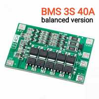 BMS 3S 40А (12,6V) контроллер заряда, разряда на три Li-Ion аккумул.