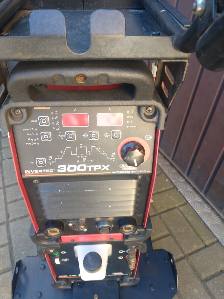 TIG Lincoln Electric Invertec 300TPX chłodnica wózek