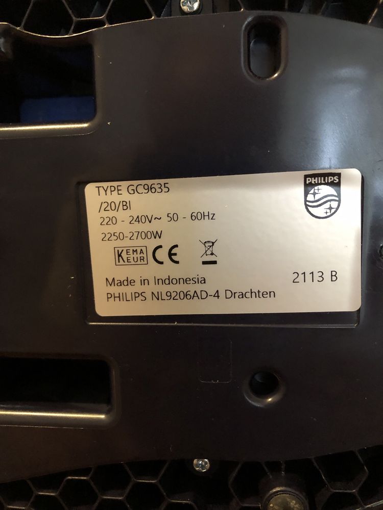 Generator pary żelazko Philips GC9635 czytaj opis