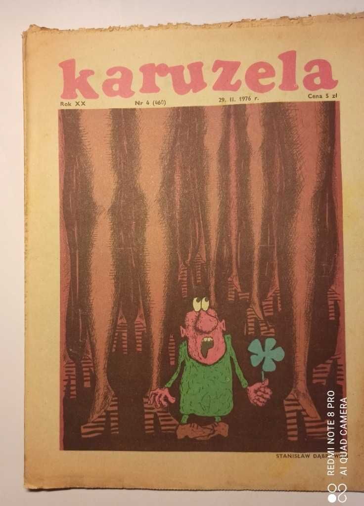 Karuzela - dwutygodniki satyryczne z 1976 r. - 11 egzemplarzy