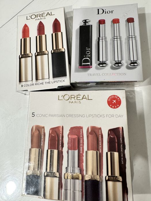 Помада Dior, Givenchy, L’oreal Chanel, Armani