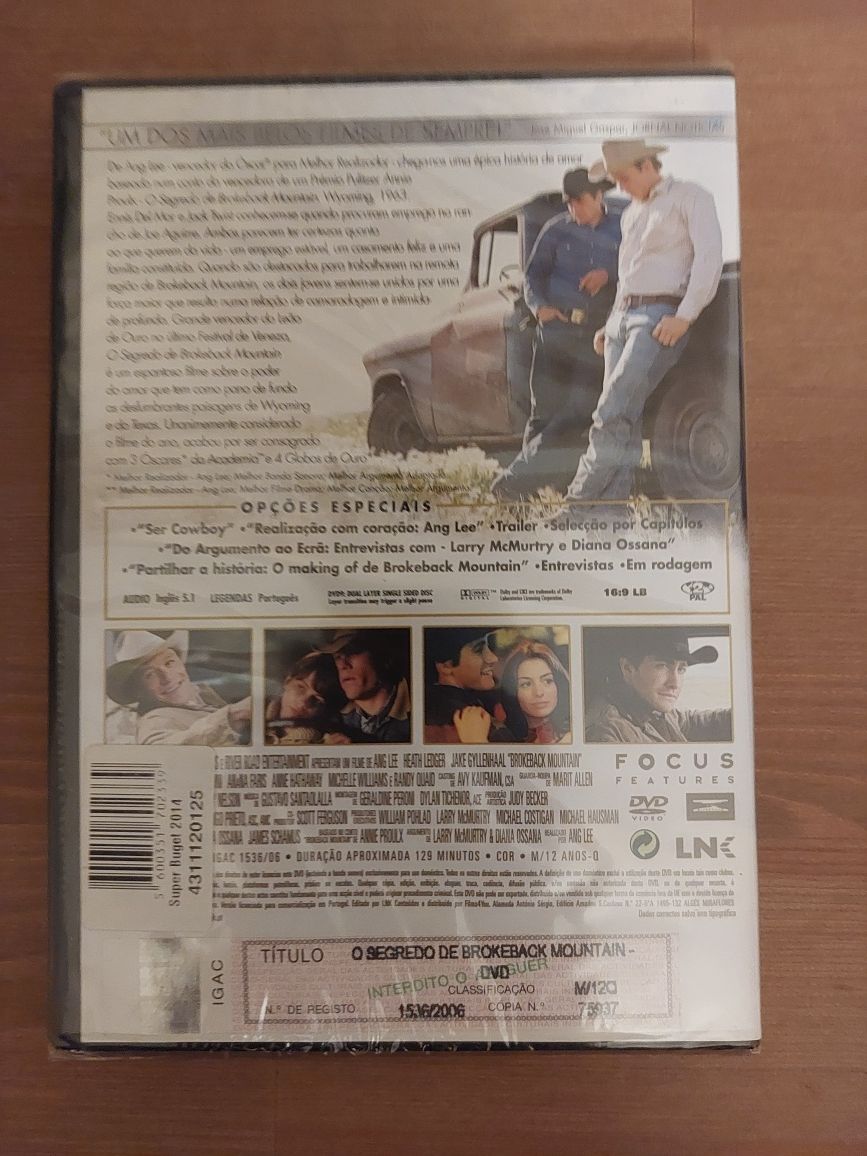 DVD NOVO e SELADO - " O Segredo de Brokeback Mountain " 2005