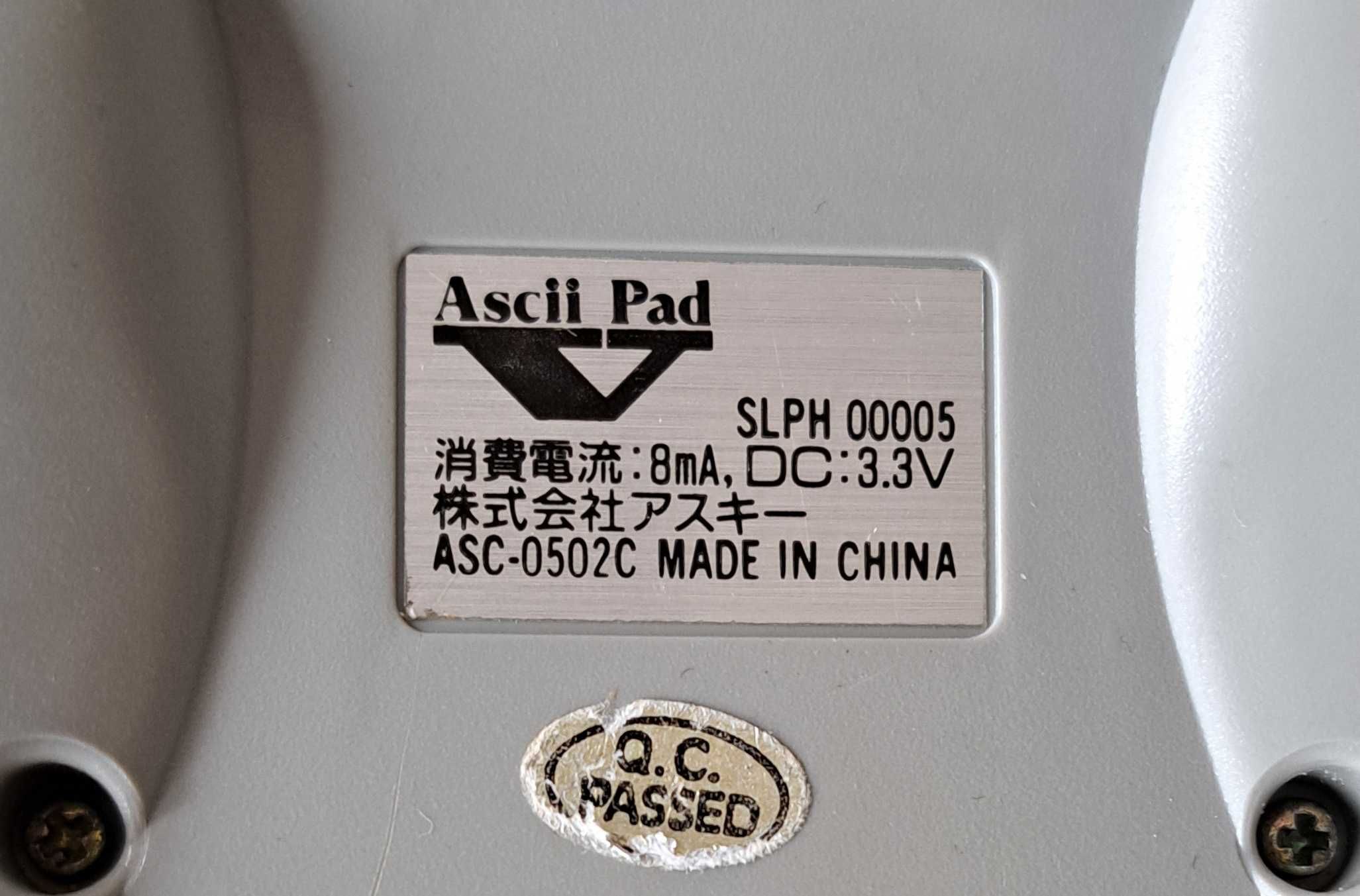 ASCII Pad V, SLPH-00005, PS1, licencjonowany