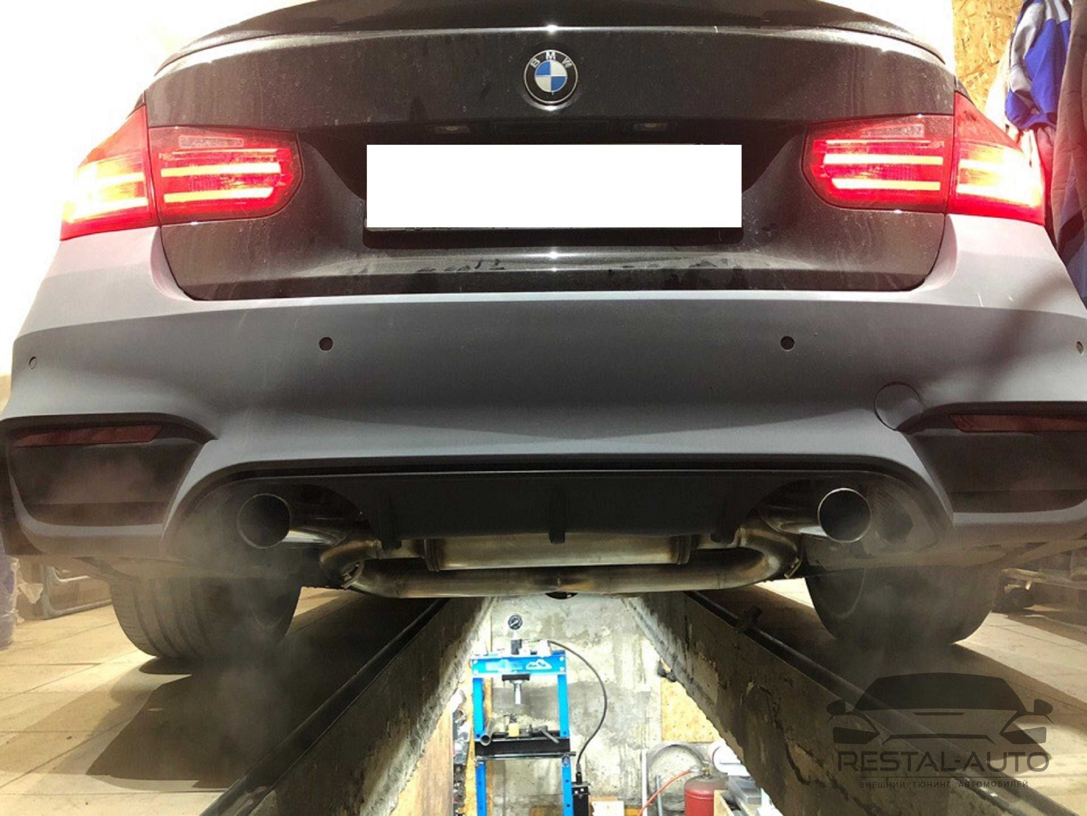 Задний бампер на BMW 3 Series F30 2012-2018 год ( в стиле M3 F80 )